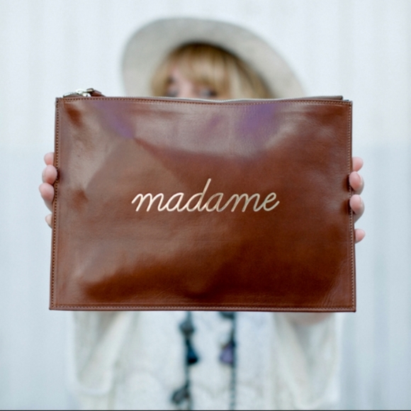Sezane Handbags - NEW SEZANE "MADAME" CLUTCH Wristlet BAG